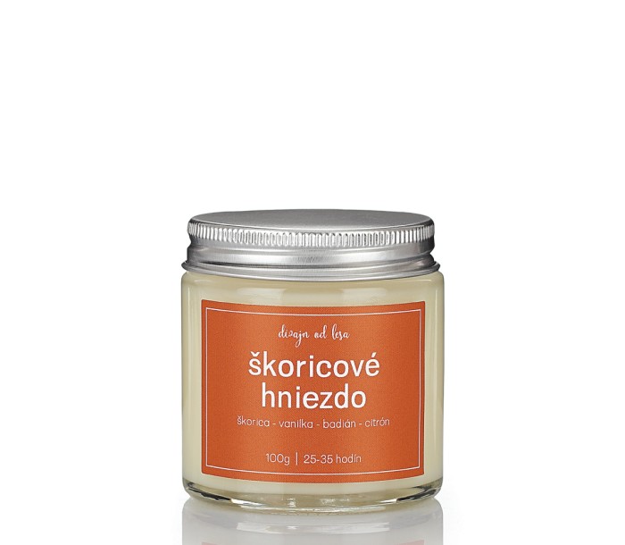 Škoricové hniezdo - sójová sviečka 100g